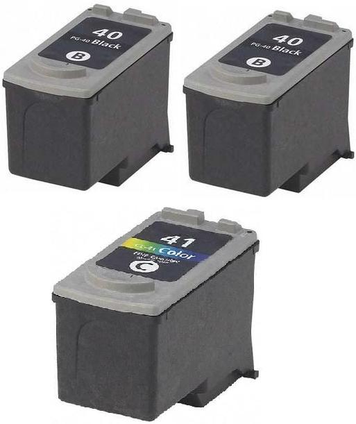 
	2 x Canon PG-40 Black and 1 x CL-41 Colour Remanufactured Ink Cartridges
